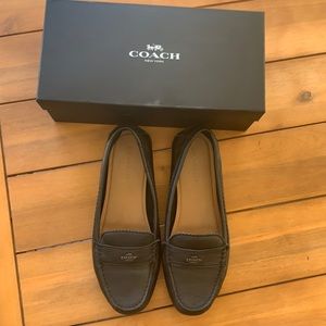 Coach Odette Pebble Grain LTHR Black Shoes
